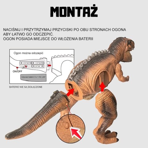 WOOPIE Dinozaur Zdalnie Sterowany RC Robot T-Rex