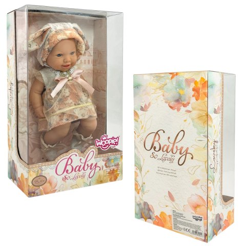 WOOPIE ROYAL Lalka Bobas Vintage 24 cm w Sukience i Czapeczce Króliczka