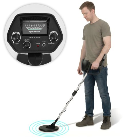 Wykrywacz metali detektor 2 tryby do poszukiwań złota srebra monet