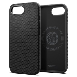 Etui plecki na iPhone 16e Liquid Air Mag MagSafe - czarny mat