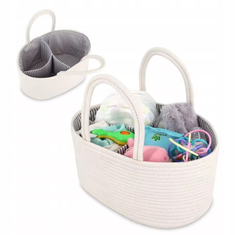 Organizer na pieluszki torba dla mamy niemowlaka kremowa na pieluchy