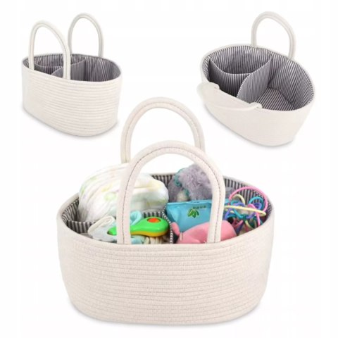 Organizer na pieluszki torba dla mamy niemowlaka kremowa na pieluchy