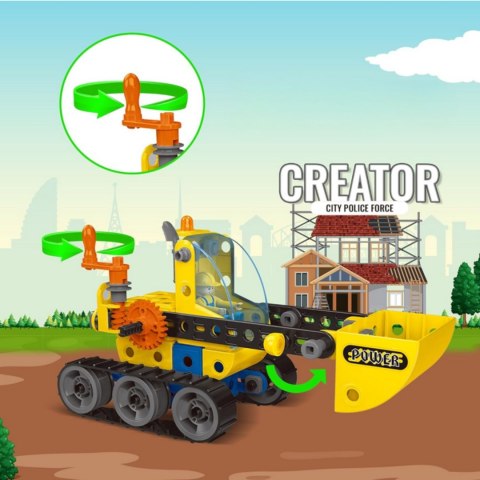 WOOPIE Klocki Konstrukcyjne Zbuduj Pojazdy Budowlane 6 Modeli STEAM