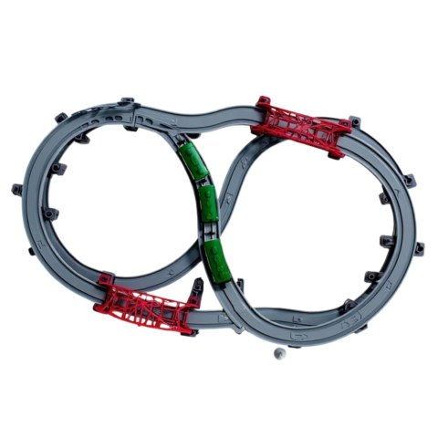 WOOPIE Nowoczesna Kolejka Elektryczna Tor XXL Lokomotywa Cargo Zestaw 128 el.