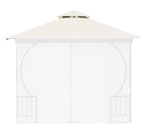 DACH DO PAWILONU OGRODOWEGO 3X3 M WODOODPORNE POSZYCIE OTWÓR WENTYLACYJNY BEŻOWY MULTIGARDEN