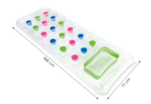 DMUCHANY MATERAC PLAŻOWY DO PŁYWANIA 188X89 CM INTEX 59894