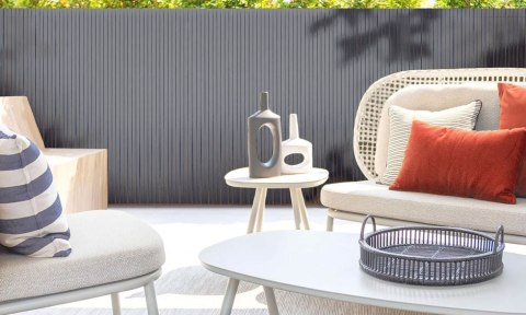 DWUSTRONNA MATA BAMBUSOWA 100X500 CM NA BALKON TARAS OGRODZENIE ANTRACYT MULTIGARDEN