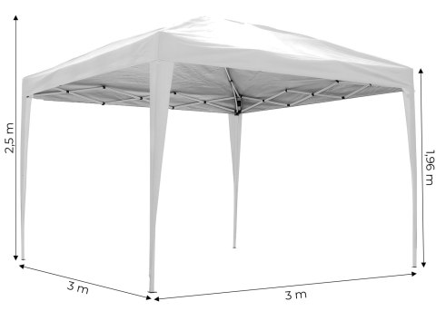 NAMIOT PAWILON OGRODOWY 3X3 M ROZKŁADANY AUTOMATYCZNIE DASZEK DO OGRODU NA TARAS MULTIGARDEN