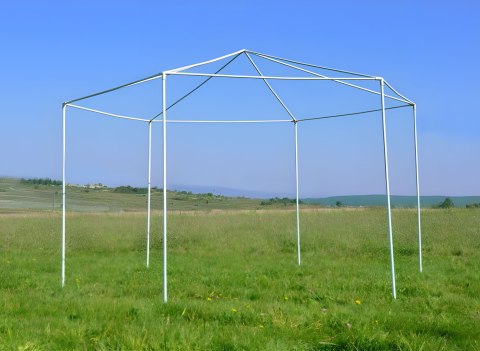 NAMIOT PAWILON OGRODOWY HANDLOWY 2X2X2 M Z OKNAMI ZIELONY MULTIGARDEN