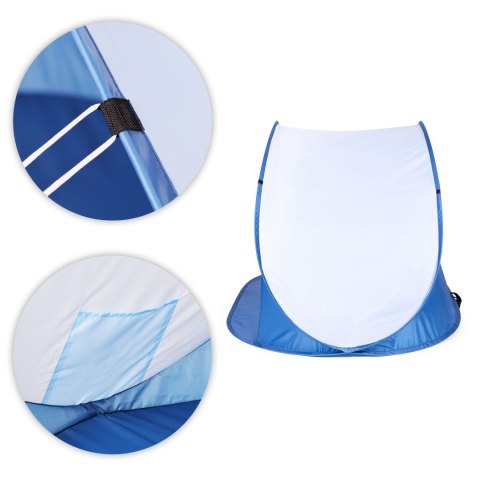 NAMIOT PLAŻOWY PARAWAN SAMOROZKŁADAJĄCY NA PLAŻĘ BASEN OGRÓD NIEBIESKI MULTIGARDEN
