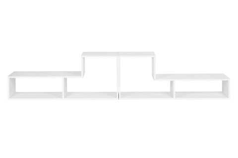 NOWOCZESNY REGAŁ MODUŁOWY GEOMETRYCZNY SZAFKA NA KSIĄŻKI 4 PÓŁKI MODERNHOME