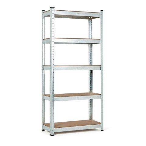 REGAŁ MAGAZYNOWY 180X90X30 CM STAL GALWANIZOWANA 5 PÓŁEK 875 KG MODERNHOME