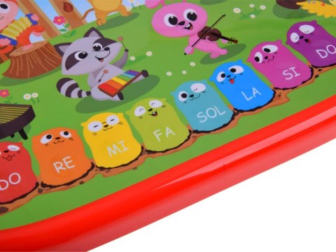 Edukacyjne interaktywne organki ze zwierzątkami odgłosy melodie ZA5955