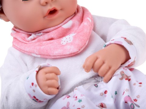 Lalka BOBAS 32cm z ruchomymi oczkami + akcesoria do karmienia ZA5833