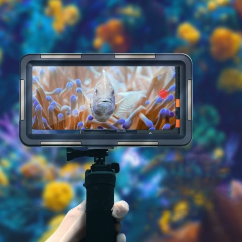 Etui wodoodporne wodoszczelne do nurkowania na smartfony 4.7-6.7'' IPX8 do 15 m - czarny