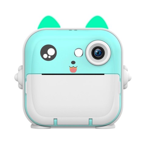 Mini drukarka termiczna WDT-02 z aparatem kamerą dla dzieci - niebieska