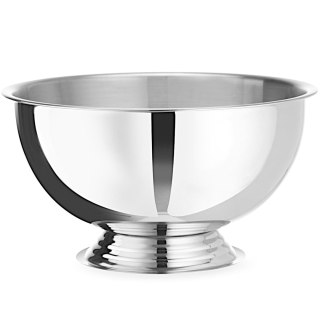Misa do szampana ponczu stalowa 13 l śr. 393x214 mm - srebrna
