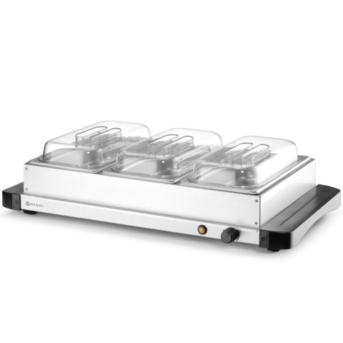 Podgrzewacz elektryczny płyta grzewcza do potraw 3x GN 1/3 400 W