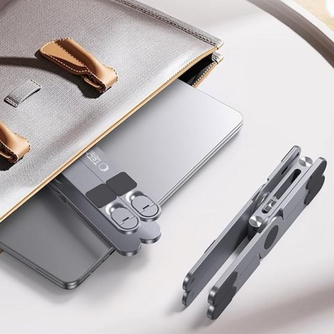 Podstawka stojak biurkowy uniwersalny do laptopów do 16'' - szary