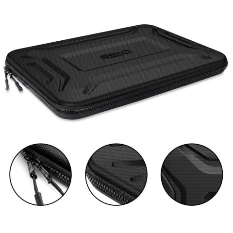 Pokrowiec etui usztywniane wodoodporne na laptopa 15-16'' - czarny