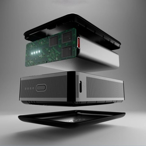 Powerbank 20000mAh do laptopa tabletu smartfona PD AFC USB-C USB-A 65W - czarny