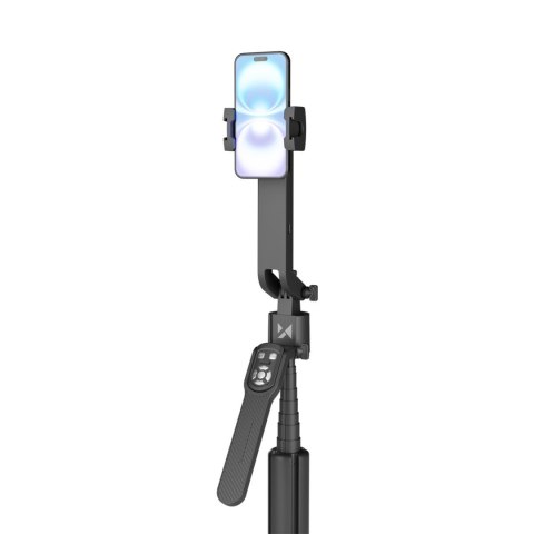 Selfie stick kijek statyw do zdjęć ze śledzeniem twarzy 360 AI sterowaniem gestami - czarny