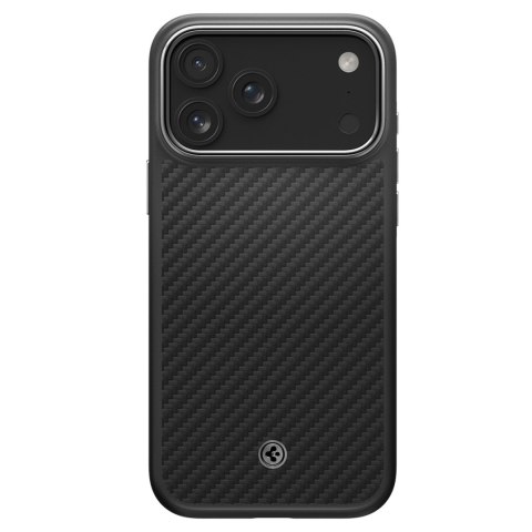 Etui ochronne case na iPhone 17 Pro Max Enzo Aramid T MagSafe - czarno-srebrne