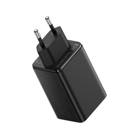 Ładowarka sieciowa GaN6 Pro 65W USB-C USB-A z kablem USB-C 100W 1m - czarna