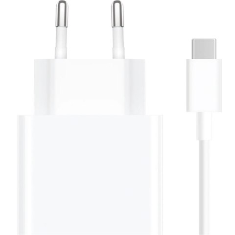 Ładowarka sieciowa USB-A 33W z kablem USB-C - biała