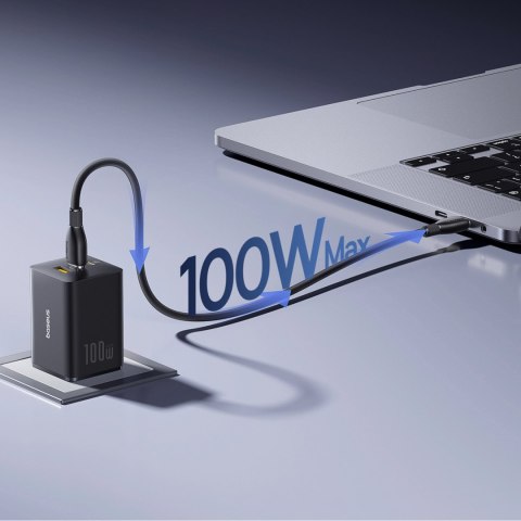 Ładowarka sieciowa USB-A USB-C EnerFill FE11 100W - czarna