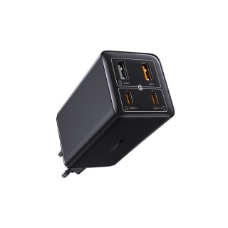 Ładowarka sieciowa USB-C USB-A GaN6 Pro 100W z kablem USB-C 1m - czarna