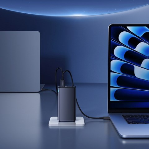 Ładowarka sieciowa USB-C USB-A GaN6 Pro 100W z kablem USB-C 1m - czarna