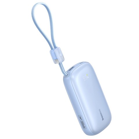 Powerbank 20000mAh 22.5W z wyświetlaczem kablem EnerFill FC21 Qpow 3 Ultra - niebieski