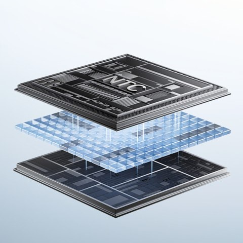 Powerbank 20000mAh 45W z wyświetlaczem kablami USB-C Lightning EnerFill FC31 - niebieski