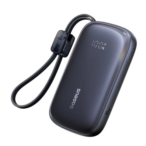 Powerbank 20000mAh 45W z wyświetlaczem kablem EnerFill FC21 Qpow 3 Ultra - czarny