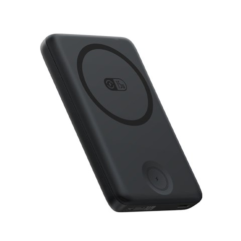 Powerbank 2w1 10000mAh USB-C do iPhona Apple Watch MagSafe 27W z kablem USB-C - czarny