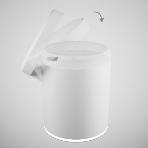 Stacja ładująca 2w1 bezprzewodowa magnetyczna do smartfona słuchawek - biała