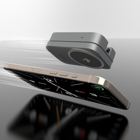 Stacja ładująca A11 3w1 indukcyjna MagSafe 15W - szara