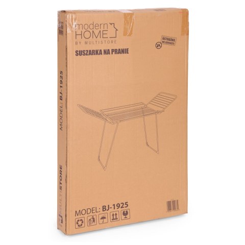 Suszarka na pranie odzież bieliznę stojąca 25 metrów 4 skrzydła składana czarna