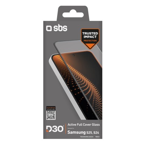 Szkło hartowane do Samsung Galaxy S25 / S24 z ramką Tempered Glass D3O
