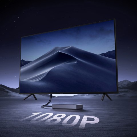 Transmiter HDMI bezprzewodowy nadajnik i odbiornik do 30m - czarno-srebrny