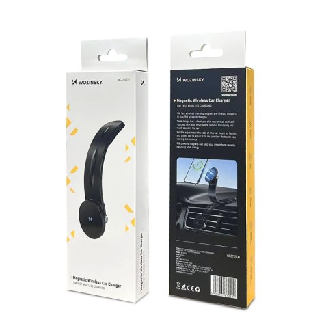 Uchwyt samochodowy magnetyczny z ładowarką indukcyjną do telefonu na kokpit 15W MagSafe
