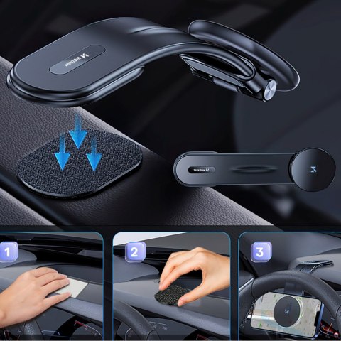 Uchwyt samochodowy magnetyczny z ładowarką indukcyjną do telefonu na kokpit 15W MagSafe