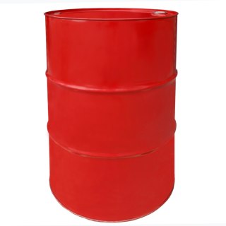Beczka stalowa metalowa TH 216.5L z rowkami korki 3/4 i 2 w wieku - CZERWONA MIX