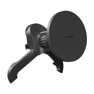 Uchwyt samochodowy magnetyczny do smartfona na kratkę regulowany MagSafe - czarny