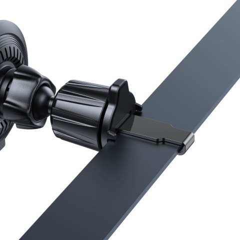 Uchwyt samochodowy z ładowarką indukcyjną MagSafe 15W na kratkę nawiewu - czarny