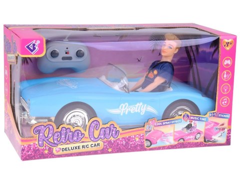 Autko na pilota Retro Cadillac Lalka Stylowy kierowca Ken RC0746