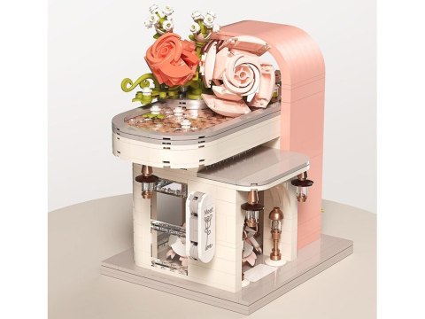 Klocki Romantyczna sala ślubna z witryną + kwiaty i suknia 1047-ele ZA5739