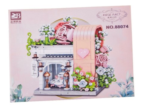 Klocki Romantyczna sala ślubna z witryną + kwiaty i suknia 1047-ele ZA5739