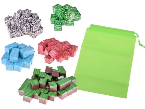 Klocki magnetyczne konstrukcyjne 144 ele kostki sześciany piksele ZA6005